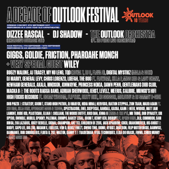 10 Years of Outlook Festival Lineup announced